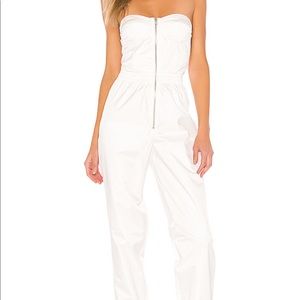 White corset jumpsuit - adorable, never been worn